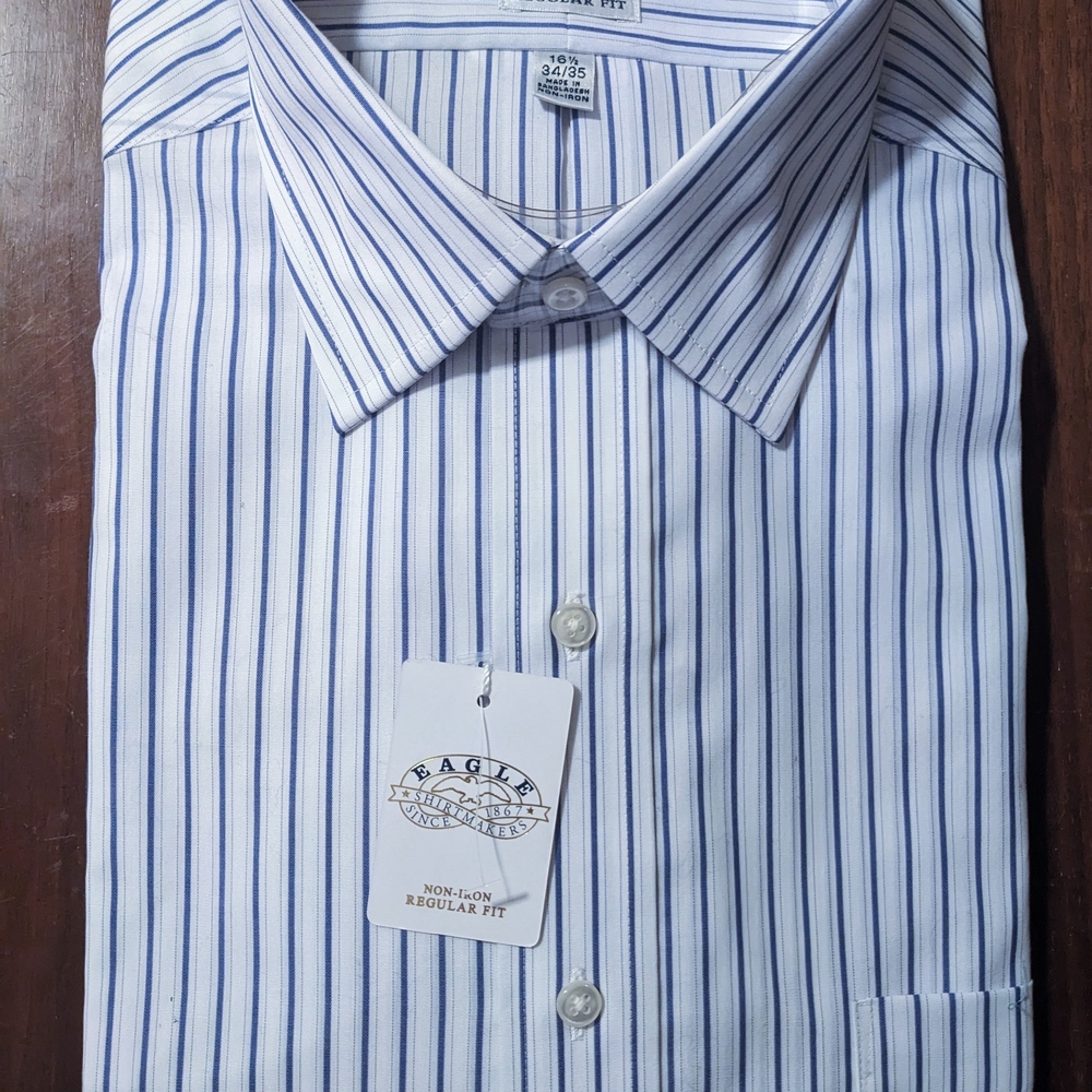 Men's Blue Striped Shirt